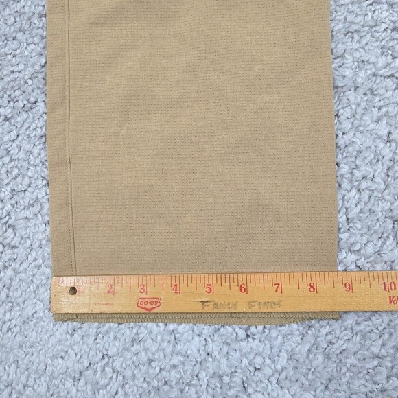 Under Armour Pants Men 36 Brown Loose Heat Gear Lightweight Unhemmed Office Golf - Picture 13 of 14